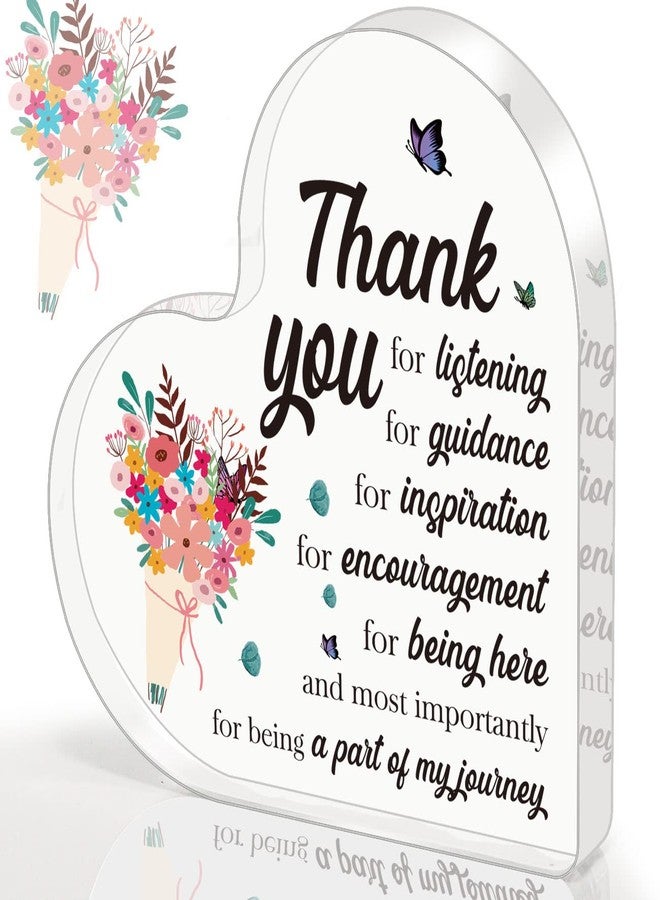 BdayPtion Christmas Thank You Boss Teacher Gifts for Women, Xmas Principal Teacher Appreciation Gift, Coworker Boss Lady Therapist Supervisor Mentor Secretary Gift Acrylic Plaque Office Desk Decoration - Image 1